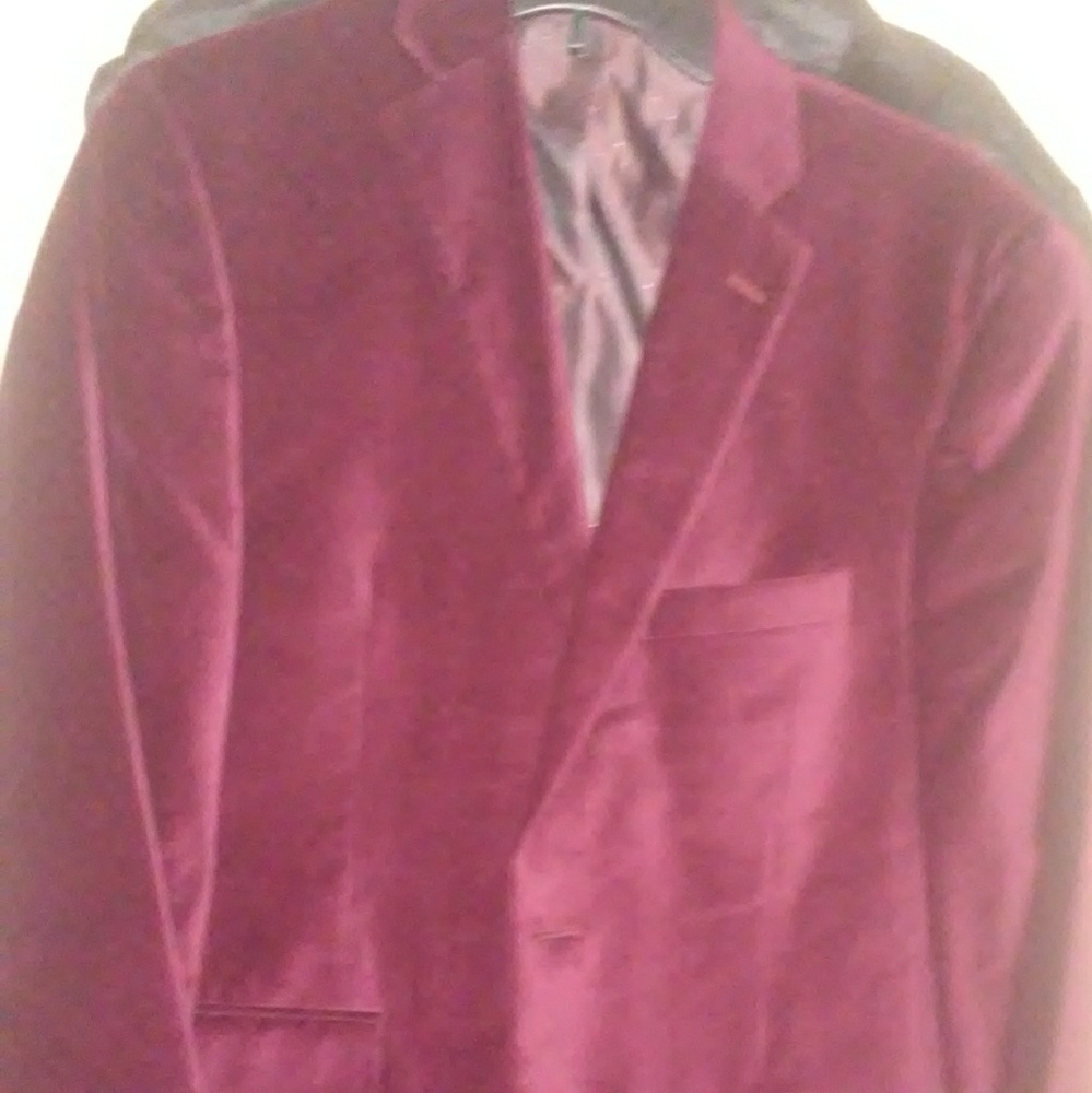 Alfani Slim-Fit Red Velvet Everything Blazer